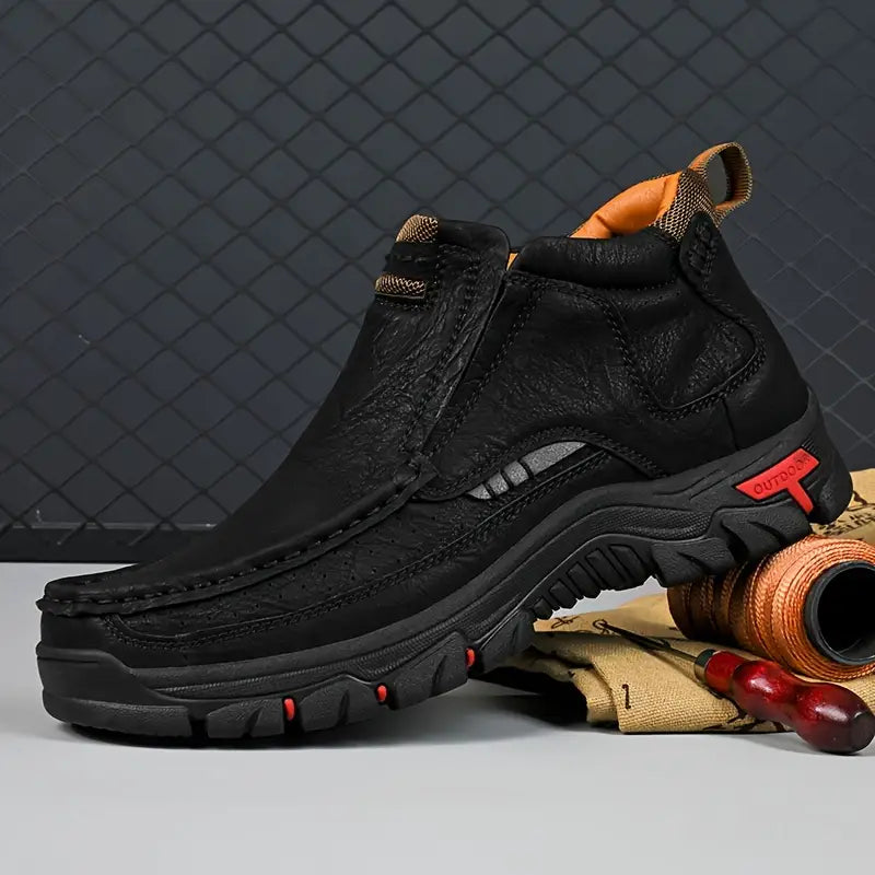 Men's Handcrafted Leather Waterproof Non-Slip Orthopaedic Ankle Boots