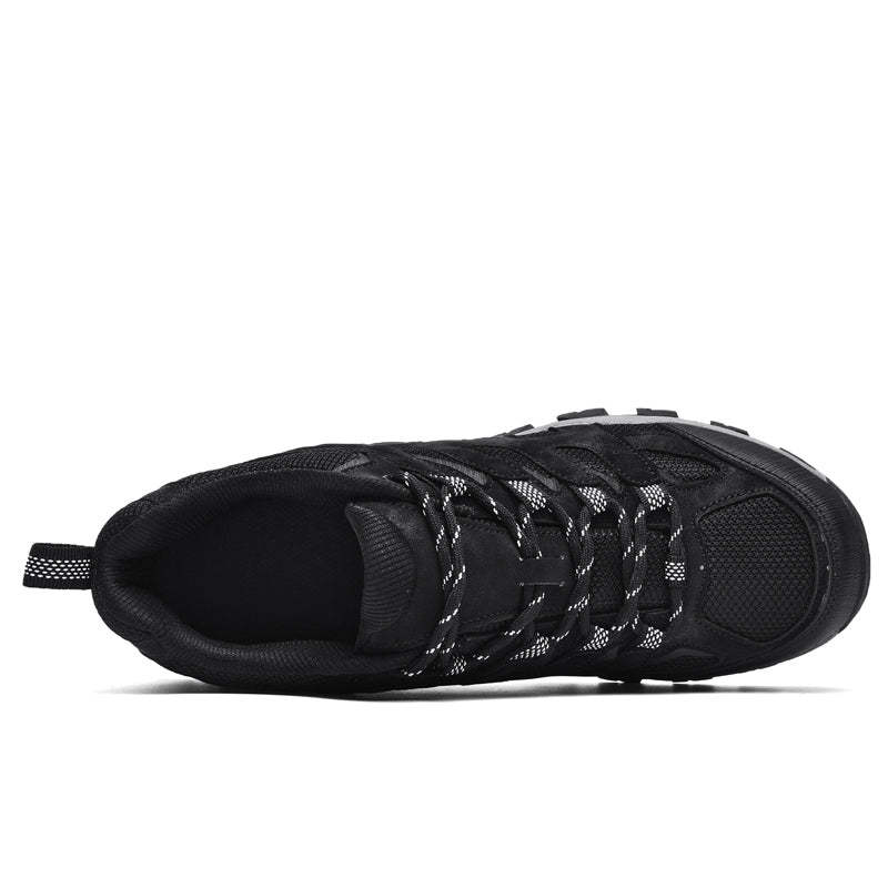 Herren Outdoor Wanderschuhe – Atmungsaktive, wasserdichte Halbschuhe mit rutschfester Traktion, abriebfester Konstruktion & orthopädischer Zehenfreiheit mit Fußgewölbestütze